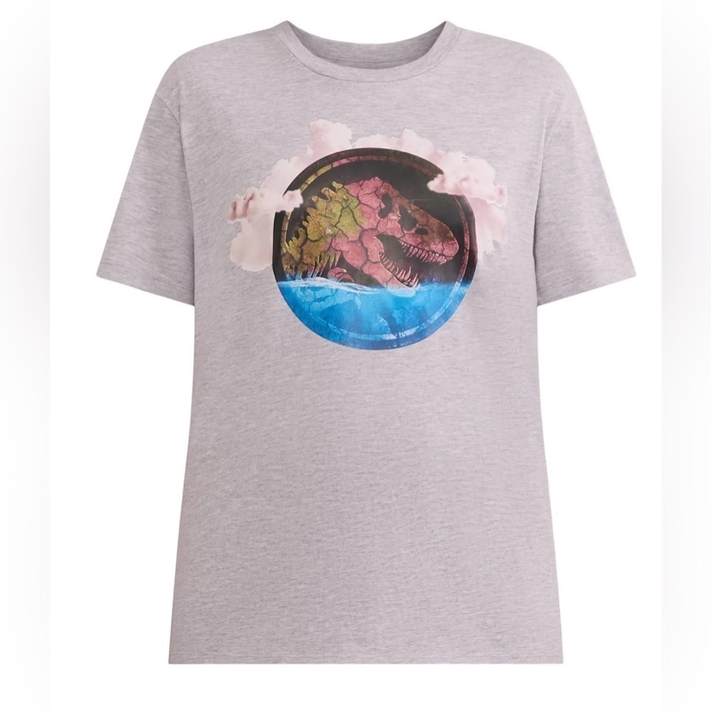 Jurassic World Rebirth Women's Graphic Tee with Short Sleeves